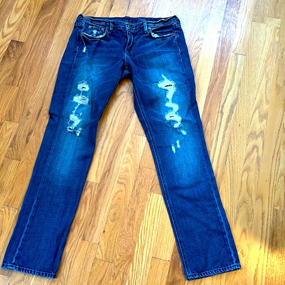 J. Crew Jeans Jcrew Vintage Matchstick Distressed Blue Jeans Poshmark